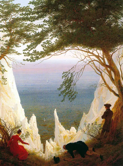 Chalk Cliffs on Rügen by Caspar David Friedrich