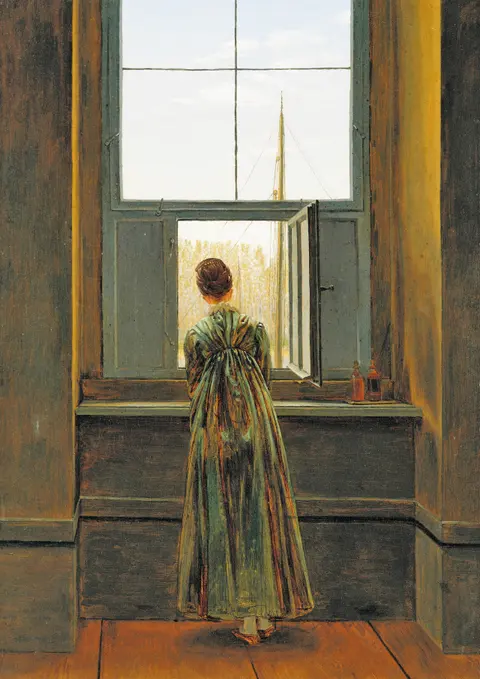 Woman at the Window by Caspar David Friedrich