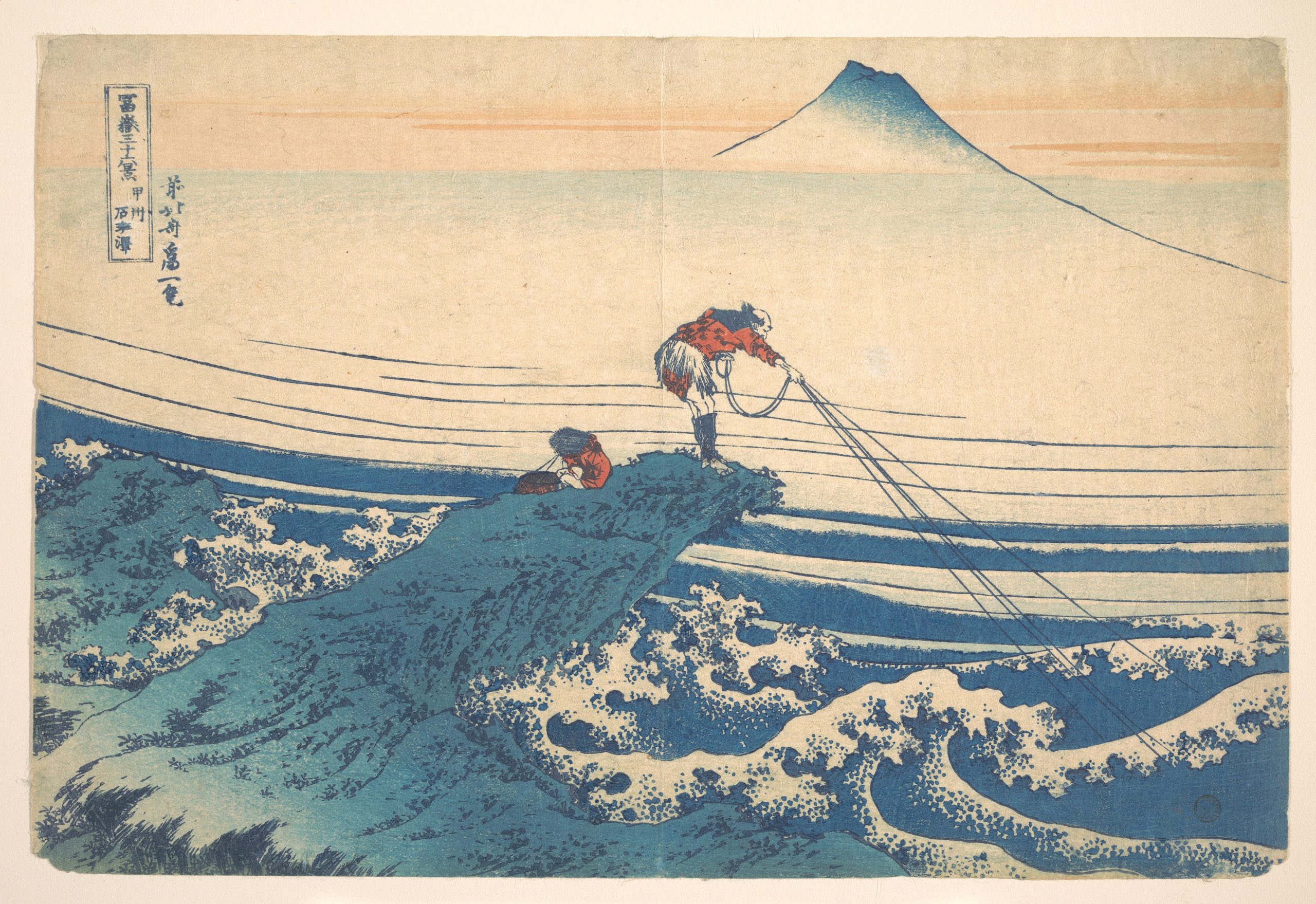 Kajikazawa in Kai Province by Katsushika Hokusai