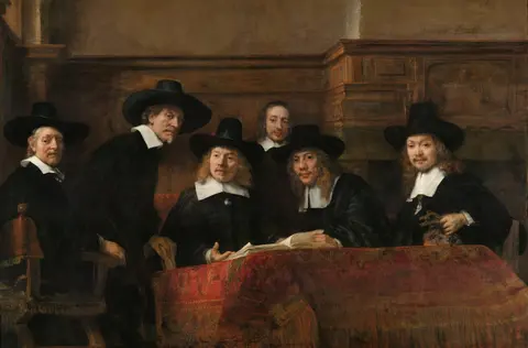 The Syndics of the Drapers' Guild by Rembrandt