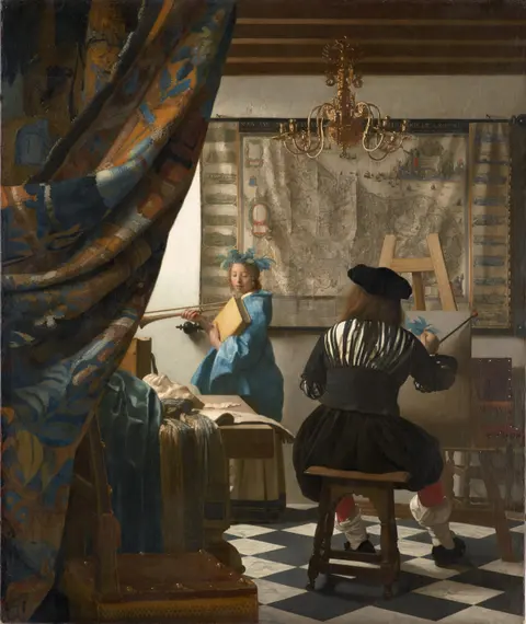 Woman Holding a Balance by Johannes Vermeer